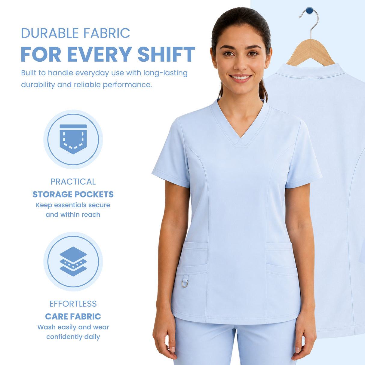 Women’s 4-Way Stretch Scrub Medical & Healthcare Uniform UK