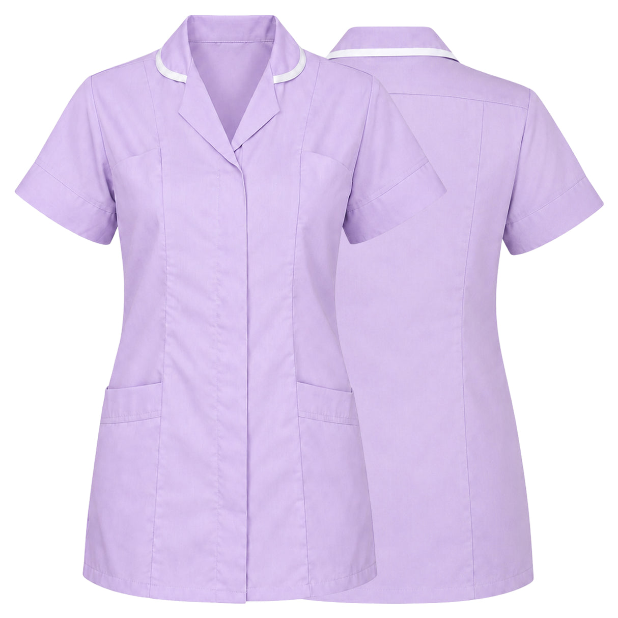 A lavender purple short-sleeve medical scrub top shown from both the front and back views, featuring a notched collar with white piping and two front patch pockets.
Women’s Medical Tunic Nursing & Healthcare Uniform UK scrub tops
scrubs clothing
nursing scrubs
medical uniforms
scrubs for sale
work scrubs
buy medical uniforms
female scrub tops
order scrubs
scrubs to purchase
cheap scrub tops
cotton scrubs uk
scrubs top
clothing scrubs
dental workwear
for sale scrubs