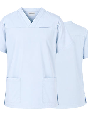 Unisex V-Neck Scrub Tunic Top Medical & Nursing Uniform UK