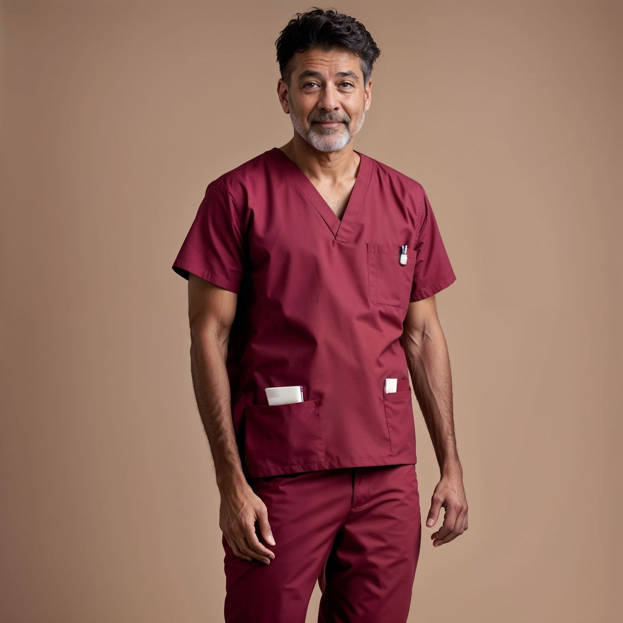 4 Way Stretch Male Scrub Set