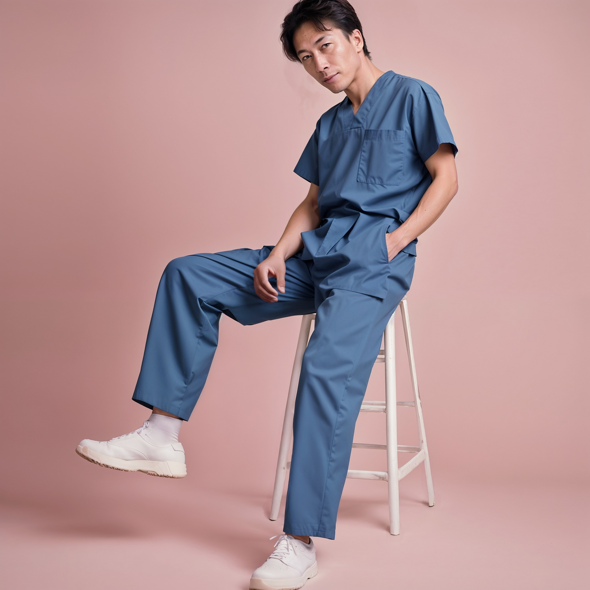 4 Way Stretch Male Scrub Trousers