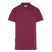 A maroon male scrub tunic with a V-shaped neckline, two hip pockets, and a front chest pocket.