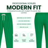 Women’s 4-Way Stretch Scrub Trousers Green Color