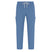 Blue pants with a drawstring on a white background