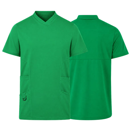 Uk Scrub Supply Men’s 4-Way Stretch Scrub Green color Medical & Healthcare Uniform UK, Green Color Scrub, Men Green color scrub top