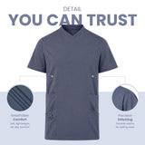 Uk Scrub Supply Men’s 4-Way Stretch Scrub navy Blue color Medical & Healthcare Uniform UK, Green Color Scrub, Men navy blue color scrub top, navy Blue Color Scrub top, Scrub top, best scrub top near me.