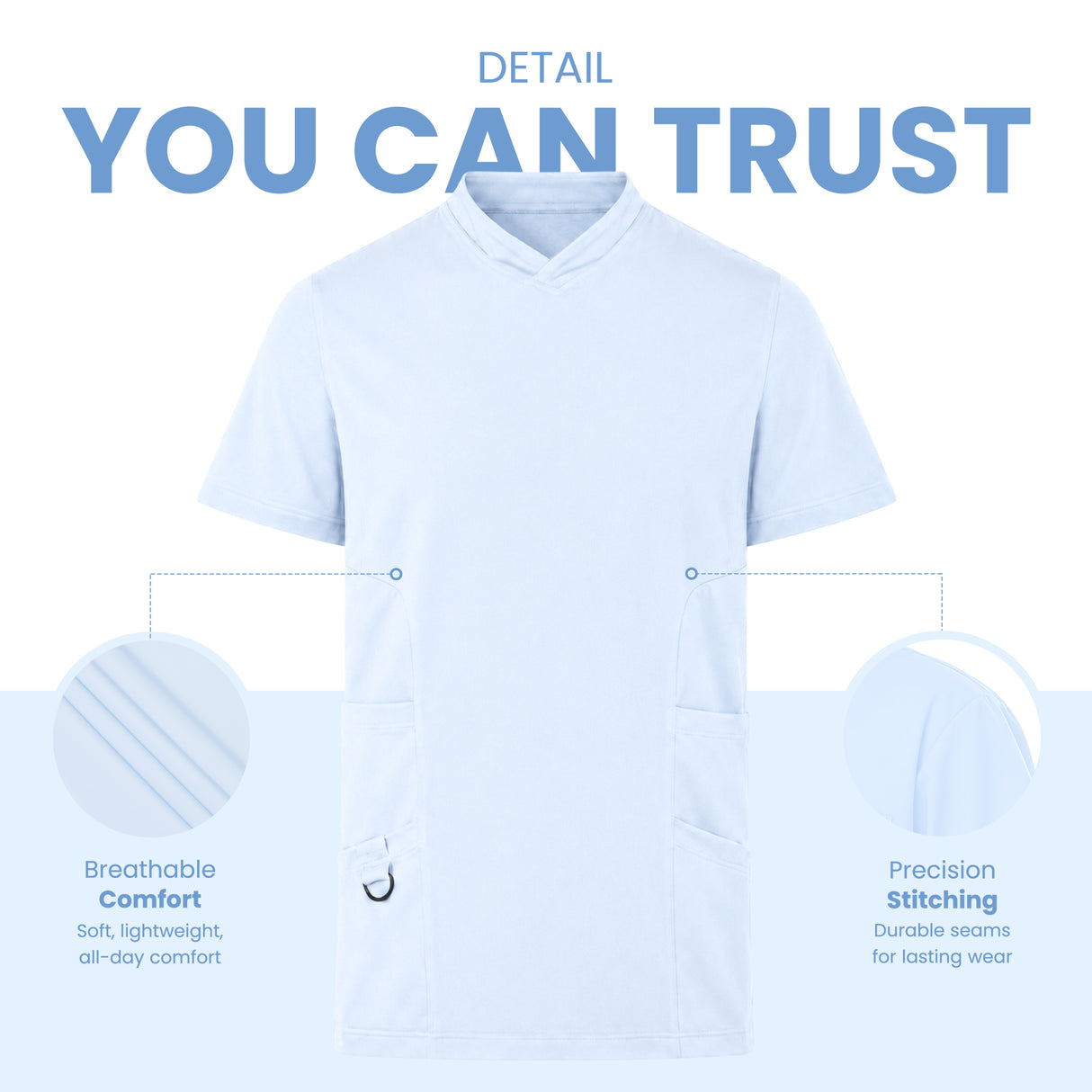Uk Scrub Supply Men’s 4-Way Stretch Scrub Sky Blue color Medical & Healthcare Uniform UK, Green Color Scrub, Men sky blue color scrub top, Sky Blue Color Scrub top, Scrub top, best scrub top near me.