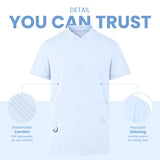 Uk Scrub Supply Men’s 4-Way Stretch Scrub Sky Blue color Medical & Healthcare Uniform UK, Green Color Scrub, Men sky blue color scrub top, Sky Blue Color Scrub top, Scrub top, best scrub top near me.