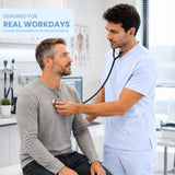 Uk Scrub Supply Men’s 4-Way Stretch Scrub Sky Blue color Medical & Healthcare Uniform UK, Green Color Scrub, Men sky blue color scrub top, Sky Blue Color Scrub top, Scrub top, best scrub top near me.