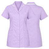 A lavender purple short-sleeve medical scrub top shown from both the front and back views, featuring a notched collar with white piping and two front patch pockets.
Women’s Medical Tunic Nursing & Healthcare Uniform UK scrub tops
scrubs clothing
nursing scrubs
medical uniforms
scrubs for sale
work scrubs
buy medical uniforms
female scrub tops
order scrubs
scrubs to purchase
cheap scrub tops
cotton scrubs uk
scrubs top
clothing scrubs
dental workwear
for sale scrubs
