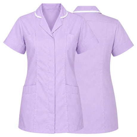 A lavender purple short-sleeve medical scrub top shown from both the front and back views, featuring a notched collar with white piping and two front patch pockets.
Women’s Medical Tunic Nursing & Healthcare Uniform UK scrub tops
scrubs clothing
nursing scrubs
medical uniforms
scrubs for sale
work scrubs
buy medical uniforms
female scrub tops
order scrubs
scrubs to purchase
cheap scrub tops
cotton scrubs uk
scrubs top
clothing scrubs
dental workwear
for sale scrubs
