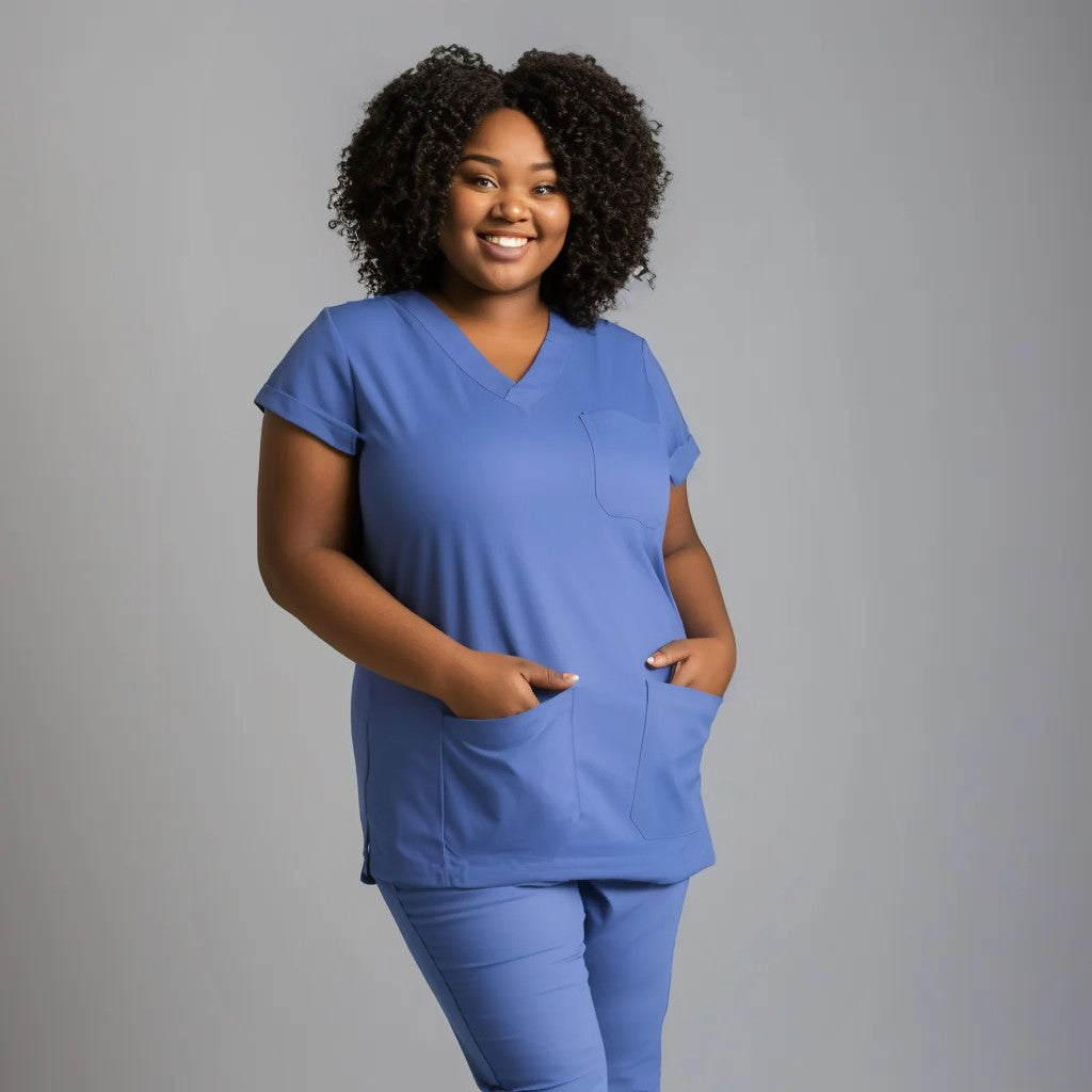 4 Way Stretch Female Scrub Tunic