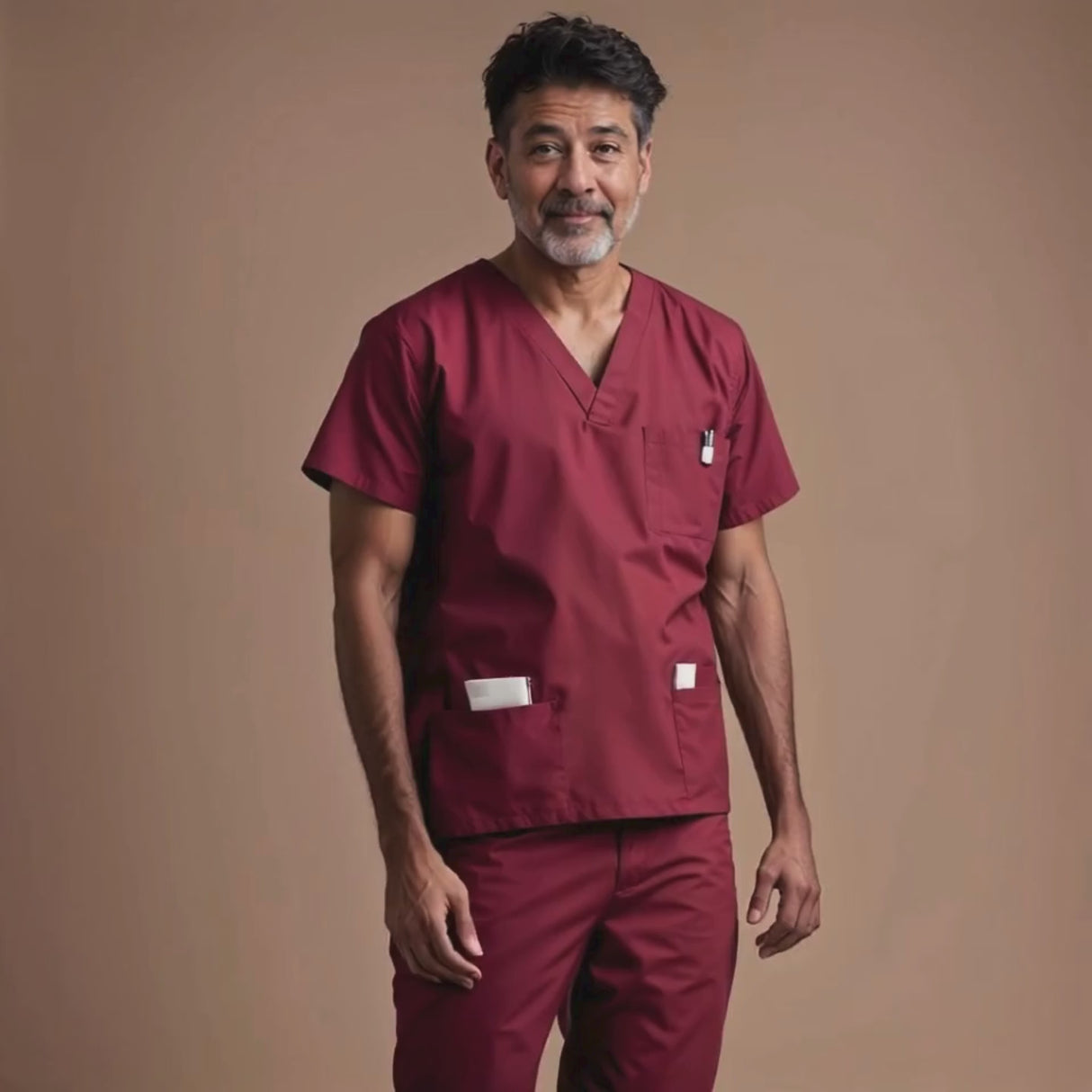 4 Way Stretch Male Scrub Set