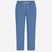 Blue pants with a drawstring on a white background